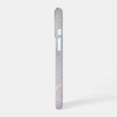 Coque iPhone 16 Paillettes argentées avec étoiles (Côté gauche)
