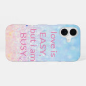 Coque iPhone 16 Paillettes tendance sucrées (Verso Horizontal)