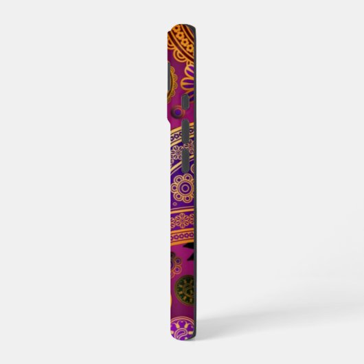 Coque iPhone 16 Paisley Purple (Côté gauche)