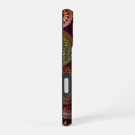 Coque iPhone 16 Paisley Purple (Côté droit)
