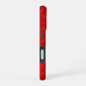Coque iPhone 16 Paisley rouge (Côté droit)