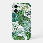 Coque iPhone 16 Palm Botanique Tropical Feuille Motif (Verso)