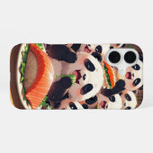 Coque iPhone 16 Panda Attaque Gourmande (Verso Horizontal)