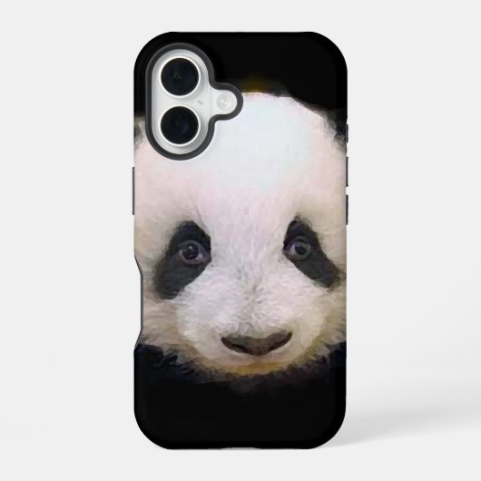 Coque iPhone 16 Panda bébé (Verso)