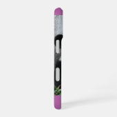 Coque iPhone 16 Panda géant mignon, violet orchidée, nom, (Côté droit)