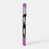 Coque iPhone 16 Panda, Orchidée, Purple, Nom, (Côté droit)