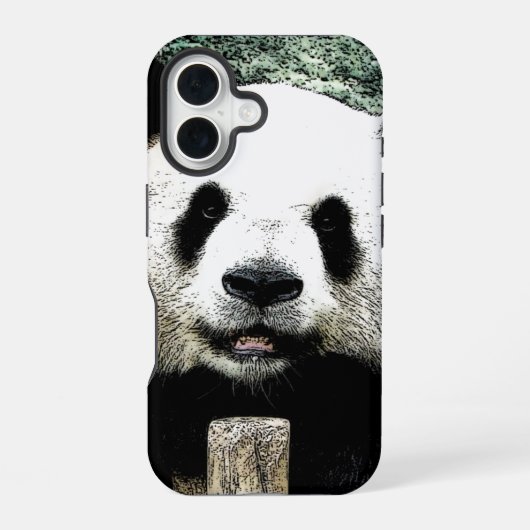 Coque iPhone 16 Panda Pop Art (Verso)