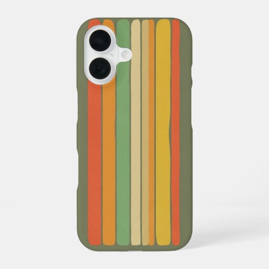 Coque iPhone 16 Panneau à Bandes Verticales (Verso)