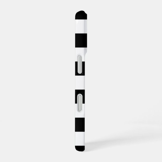 Coque iPhone 16 Panneau de À damiers noir (Côté droit)