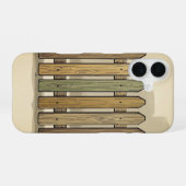 Coque iPhone 16 Panneau de clôture de rue rétro (Verso Horizontal)