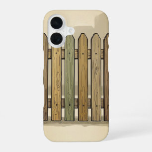 Coque iPhone 16 Panneau de clôture de rue rétro