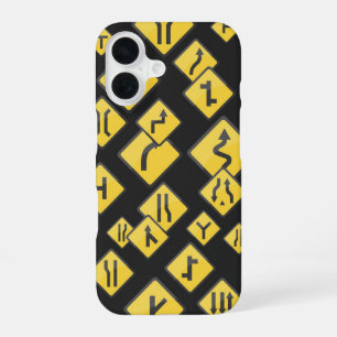 Coque iPhone 16 Panneau de signalisation minimaliste