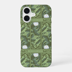 Coque iPhone 16 Panneau motif botanique Lotus - The White Lotus
