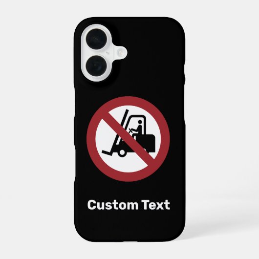 Coque iPhone 16 Panneau sans chariots élévateurs (Verso)