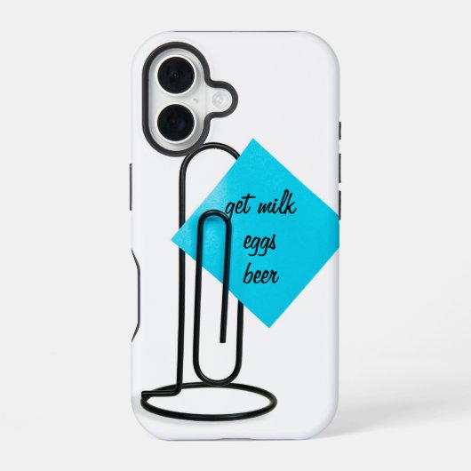 Coque iPhone 16 Papier note adhésif (Verso)