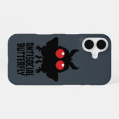 Coque iPhone 16 Papillon Antisocial Mothman Cryptide (Verso Horizontal)