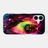 Coque iPhone 16 Papillon coloré Kitty (Verso Horizontal)