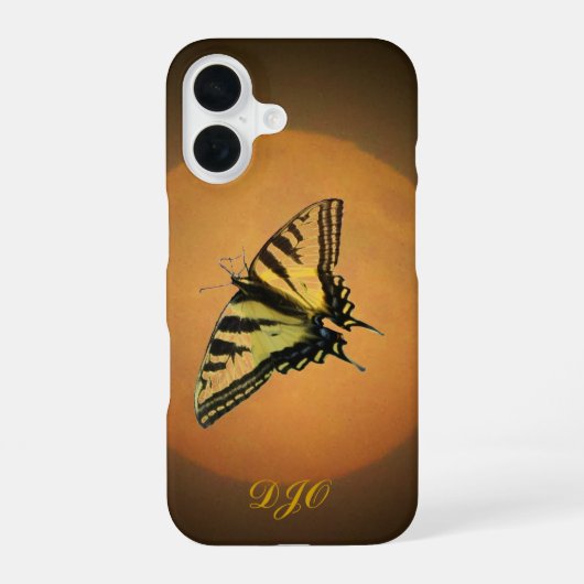 Coque iPhone 16 Papillon et lune (Verso)