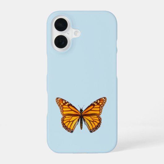 Coque iPhone 16 Papillon Monarque (Verso)