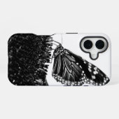 Coque iPhone 16 papillon timide blacq (Verso Horizontal)