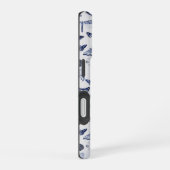 Coque iPhone 16 Papillons Bleus Vintage (Côté droit)