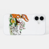 Coque iPhone 16 Pâques - Chiot Capo Rabbit et Chick (Verso Horizontal)