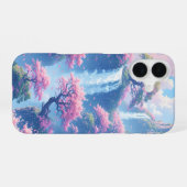 Coque iPhone 16 Paradis de la Cascade de Sakura (Verso Horizontal)