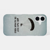 Coque iPhone 16 Parapente Flottant sous la canopée propre slogan / (Verso Horizontal)