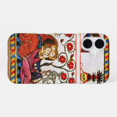 COQUE iPhone 16 PARCHEMIN MONOGRAMME AMOUR ÉTERNEL (Verso Horizontal)