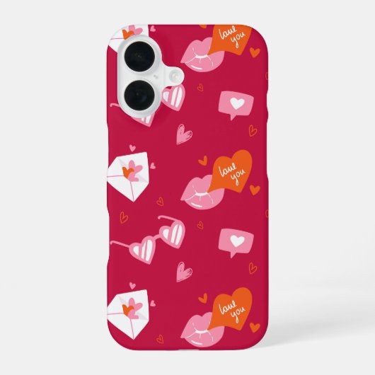 Coque iPhone 16 Parlez d'amour (Verso)