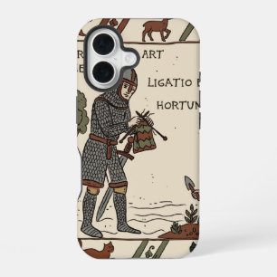 Coque iPhone 16 parodie de la tapisserie de bayeux