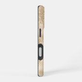 Coque iPhone 16 Parties scintillant or Fancy Motif géométrique (Côté droit)