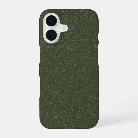 Coque iPhone 16 Parties scintillant personnalisable Moss iPhone 16 (Verso)