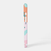 Coque iPhone 16 Pastel Abstrait Floral (Côté gauche)