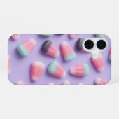 Coque iPhone 16 Pastel Candy Corn Halloween Phone Case (Verso Horizontal)