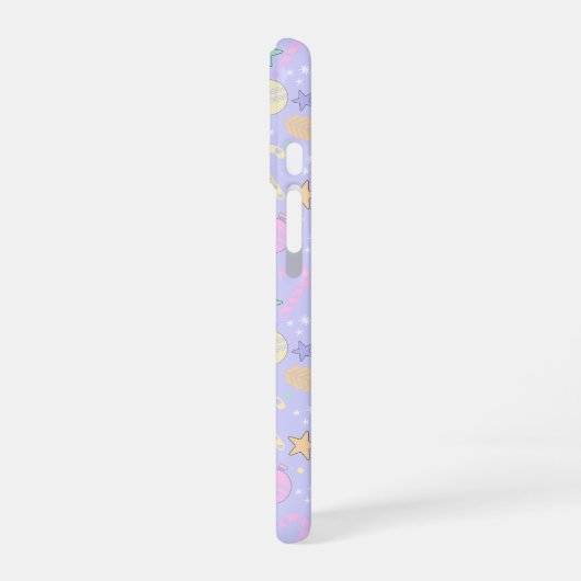 Coque iPhone 16 Pastel Christmas Pattern  (Côté gauche)