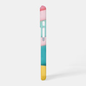 Coque iPhone 16 Pastel Confetti Stripes (Côté gauche)