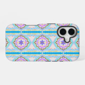 Coque iPhone 16 Pastel Dream Boho Geometric Kaleidoscope (Verso Horizontal)