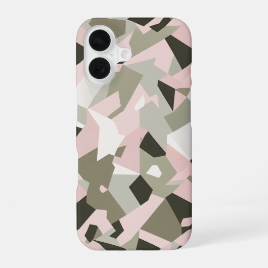 Coque iPhone 16 Pastel géométrique (Verso)
