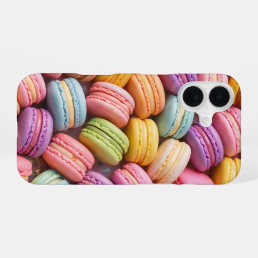 Coque iPhone 16 Pastel Macarons iPhone Case (Verso Horizontal)