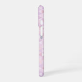 Coque iPhone 16 Pastel Pink Triangle Pattern (Côté gauche)