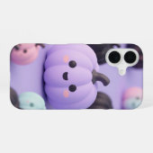 Coque iPhone 16 Pastel Pumpkin Patch Cute Halloween Case (Verso Horizontal)