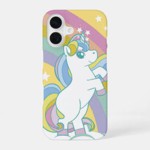 Coque iPhone 16 Pastel Rainbow Unicorn
