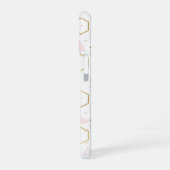 Coque iPhone 16 Pastel rose Floral Patton sans Seamless (Côté gauche)