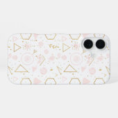 Coque iPhone 16 Pastel rose Floral Patton sans Seamless (Verso Horizontal)