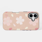 Coque iPhone 16 Pastel Sakura Blossom Seamless Pattern Phone Case  (Verso Horizontal)