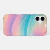 Coque iPhone 16 Pastel Wave - Dreamy Gradient Phone Case (Verso Horizontal)
