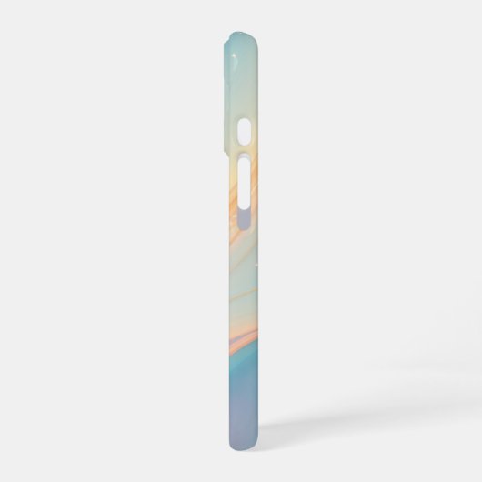 Coque iPhone 16 Pastel Waves Dreamy Gradient Art Phone Case (Côté gauche)