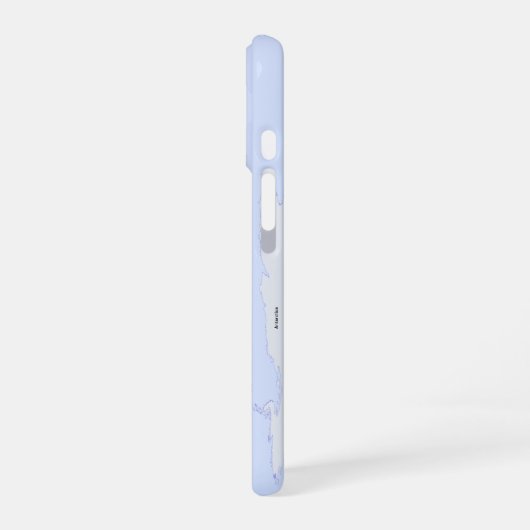 Coque iPhone 16 Pastel World Map – Personalized (Côté gauche)