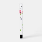 Coque iPhone 16 Pastèques roses, graines de pastèque, votre nom (Côté gauche)